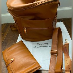 Miss fong diaper bag in cognac